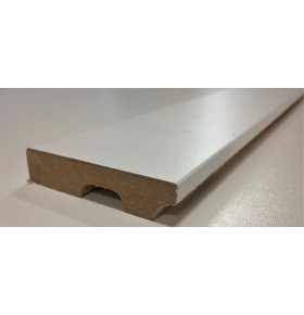 Rodapé MDF Branco 1,4x7x225cm - Pack de 5