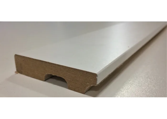 Rodapé MDF Branco 1,4x7x225cm - Pack de 5