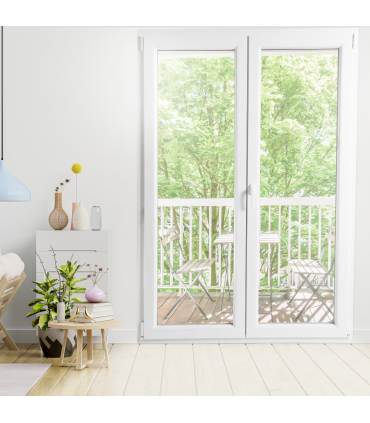 Porta Janela PVC 150x200cm Oscilobatente Vidro Duplo CANDO