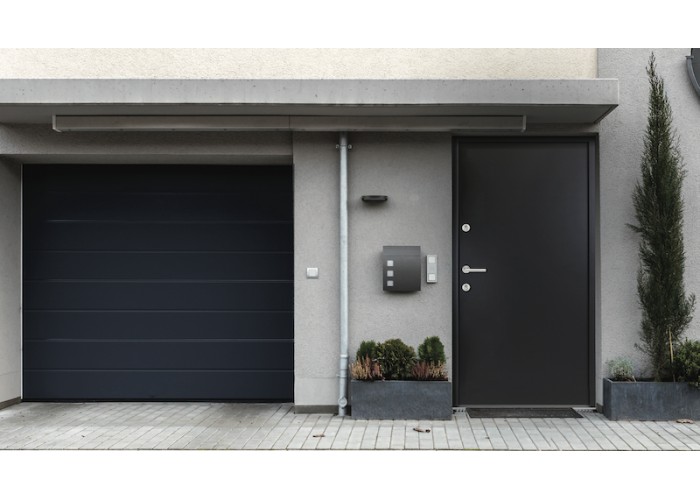 Porta Exterior Metal Smooth Antracite 98x208cm Direita