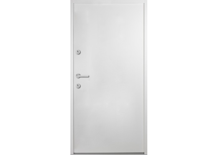 Porta Exterior Metal Smooth Branca 98x208cm Direita