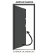 Porta Exterior Metal Smooth Branca 98x208cm Esquerda