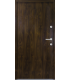 Porta Exterior Metal Smooth Nogueira 98x208cm Esquerda