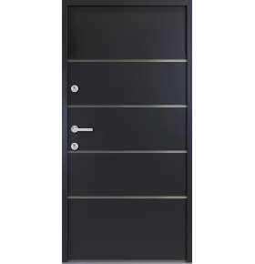 Porta Exterior Metal 4LINE Antracite 98x208cm DIREITA