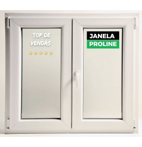 Janela PVC 100x100cm Oscilobatente Vidro Duplo PROLINE