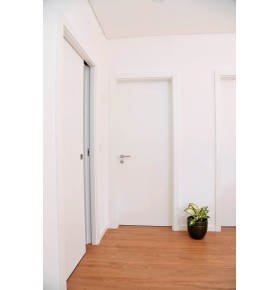 Bloco Porta Interior Branca Aro em Contraplacado | Bricoweb
