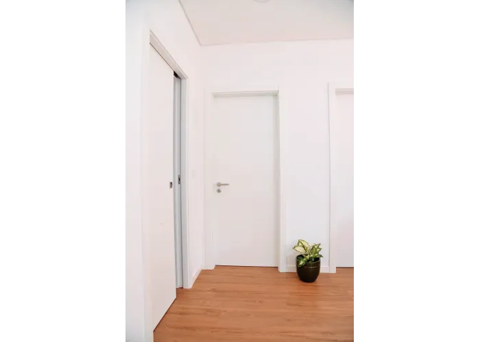 Bloco Porta Interior Branca Aro em Contraplacado | Bricoweb