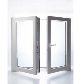 Janela PVC Oscilobatente Por Medida 2 Folhas Vidro Duplo ALUPLAST Classe A+