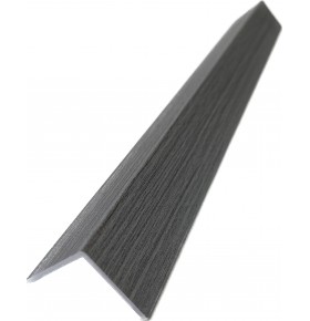 Cantoneira para Revestimento Ripado Carvalho Cinza 280x2,2x2,2cm - 1 Unidade