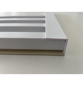 Cantoneira para Revestimento Ripado Branco Neve - 1 Unidade