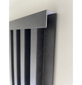 Cantoneira para Revestimento Ripado Carvalho Negro - 1 Unidade