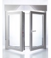 Janela PVC Oscilobatente Por Medida com Estore 2 Folhas Vidro Duplo ALUPLAST Classe A+