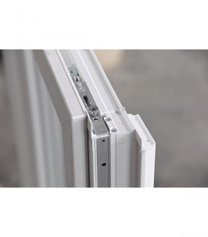 Janela PVC Oscilobatente Por Medida com Estore 2 Folhas Vidro Duplo Aluplast A+