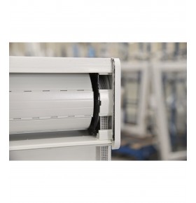 Janela PVC Oscilobatente Por Medida com Estore 2 Folhas Vidro Duplo Aluplast A+