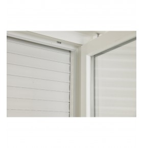 Janela PVC Oscilobatente Por Medida com Estore 2 Folhas Vidro Duplo Aluplast A+