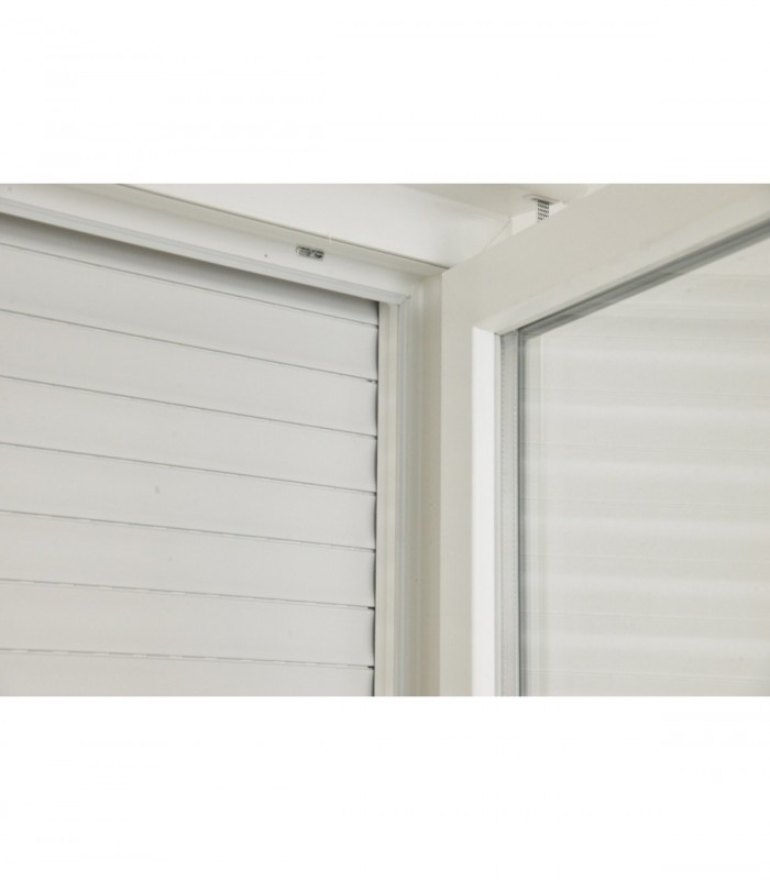 Janela PVC Oscilobatente Por Medida com Estore 2 Folhas Vidro Duplo Aluplast A+