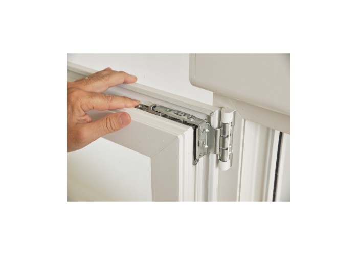 Janela PVC Oscilobatente Direita Por Medida com Estore Vidro Duplo Aluplast A+