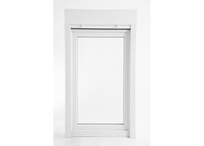 Janela PVC Oscilobatente Direita Por Medida com Estore Vidro Duplo Aluplast A+