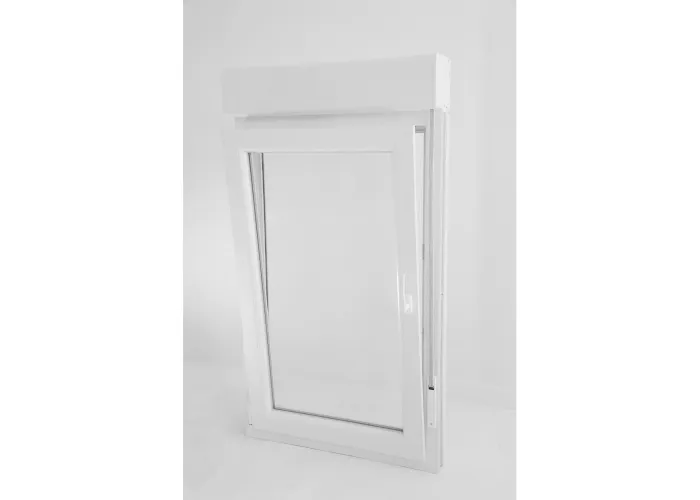 Janela PVC Oscilobatente Esquerda Por Medida com Estore Vidro Duplo Aluplast A+