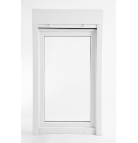 Janela PVC Oscilobatente Esquerda Por Medida com Estore Vidro Duplo Aluplast A+