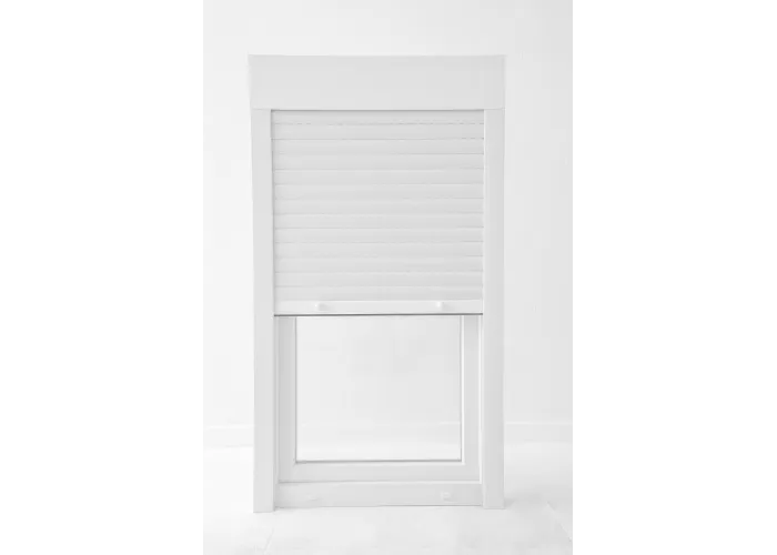 Janela PVC Oscilobatente Esquerda Por Medida com Estore Vidro Duplo Aluplast A+