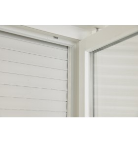 Janela PVC Oscilobatente Esquerda Por Medida com Estore Vidro Duplo Aluplast A+