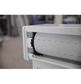 Janela PVC Oscilobatente Esquerda Por Medida com Estore Vidro Duplo Aluplast A+