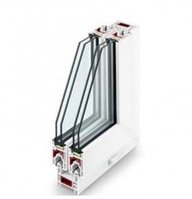 Janela de Correr PVC Por Medida com Estore 2 Folhas Vidro Duplo Aluplast A+