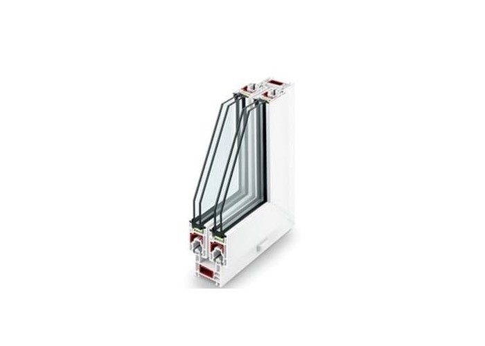 Janela de Correr PVC Por Medida com Estore 2 Folhas Vidro Duplo Aluplast A+