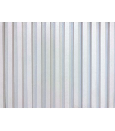 Revestimento Ripado Le Mur Branco Neve - 1 Régua (0,448m²) 280x16x2,3cm Paredes e Tetos