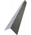 Cantoneira para Revestimento Ripado Prateado 280x2,2x2,2cm - 1 Unidade
