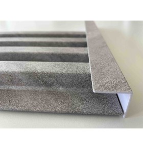 Cantoneira para Revestimento Ripado Prateado - 1 Unidade