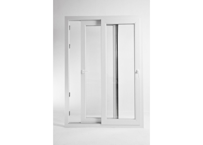 Porta Janela de Correr PVC 150x200cm Vidro Duplo Aluplast