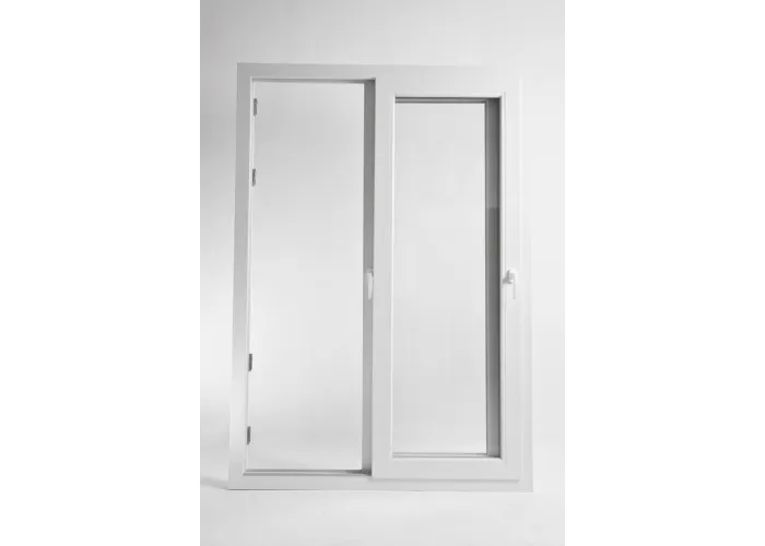 Porta Janela de Correr PVC 200x200cm Vidro Duplo Aluplast