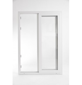 Porta Janela de Correr PVC 200x200cm Vidro Duplo Aluplast