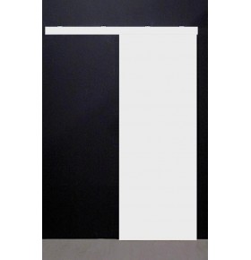 Porta de Correr 200x80cm Branco com Ferragens e Guarnição
