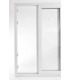 Porta Janela de Correr PVC 3F 200x200cm Vidro Duplo Aluplast