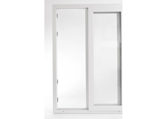 Porta Janela de Correr PVC 3F 200x200cm Vidro Duplo Aluplast