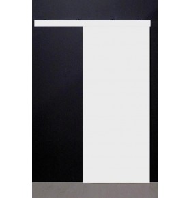 Porta de Correr 200x90cm Branco com Ferragens e Guarnição
