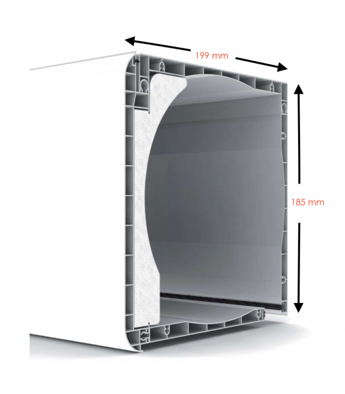 Porta Janela de Correr PVC com Estore Vidro Duplo Aluplast - Por Medida