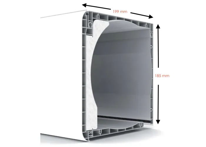 Porta Janela PVC Oscilobatente Por Medida Esquerda com Estore Vidro Duplo Aluplast Classe A+