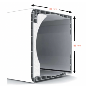 Porta Janela PVC Oscilobatente Por Medida Direita com Estore Vidro Duplo Aluplast A+