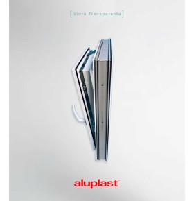 Janela PVC 50×50 cm Oscilobatente vidro duplo | Aluplast A+