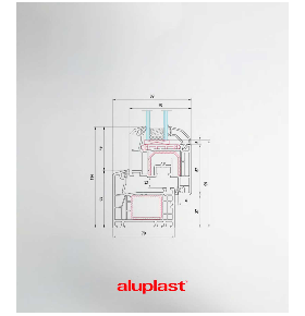 Janela PVC 50×50 cm Oscilobatente vidro duplo | Aluplast A+