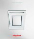 Janela PVC 50×60 cm Oscilobatente vidro duplo | Aluplast A+