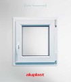 Janela PVC 50x60cm Oscilobatente DIREITA Vidro Duplo ALUPLAST
