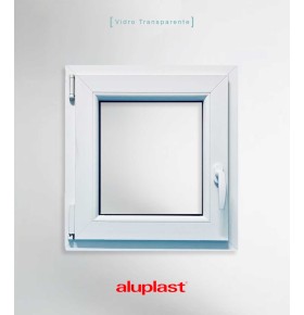 Janela PVC 50x60cm Oscilobatente ESQUERDA Vidro Duplo ALUPLAST