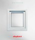 Janela PVC 50×60 cm Oscilobatente vidro duplo | Aluplast A+