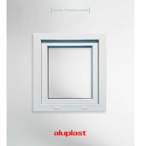 Janela PVC 50×60 cm Oscilobatente vidro duplo | Aluplast A+