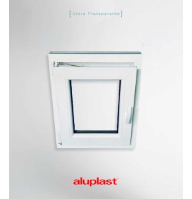 Janela PVC 50×60 cm Oscilobatente vidro duplo | Aluplast A+